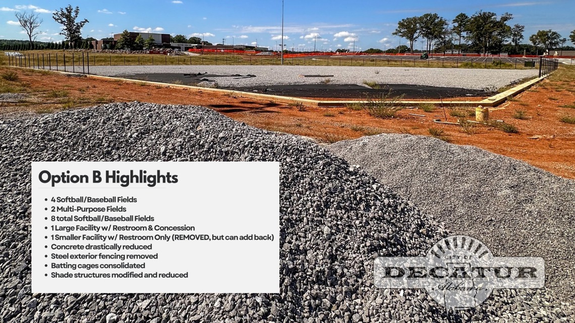Decatur approves budget-focused redesign for Modaus Road Sportsplex; new plan saves $6.1M