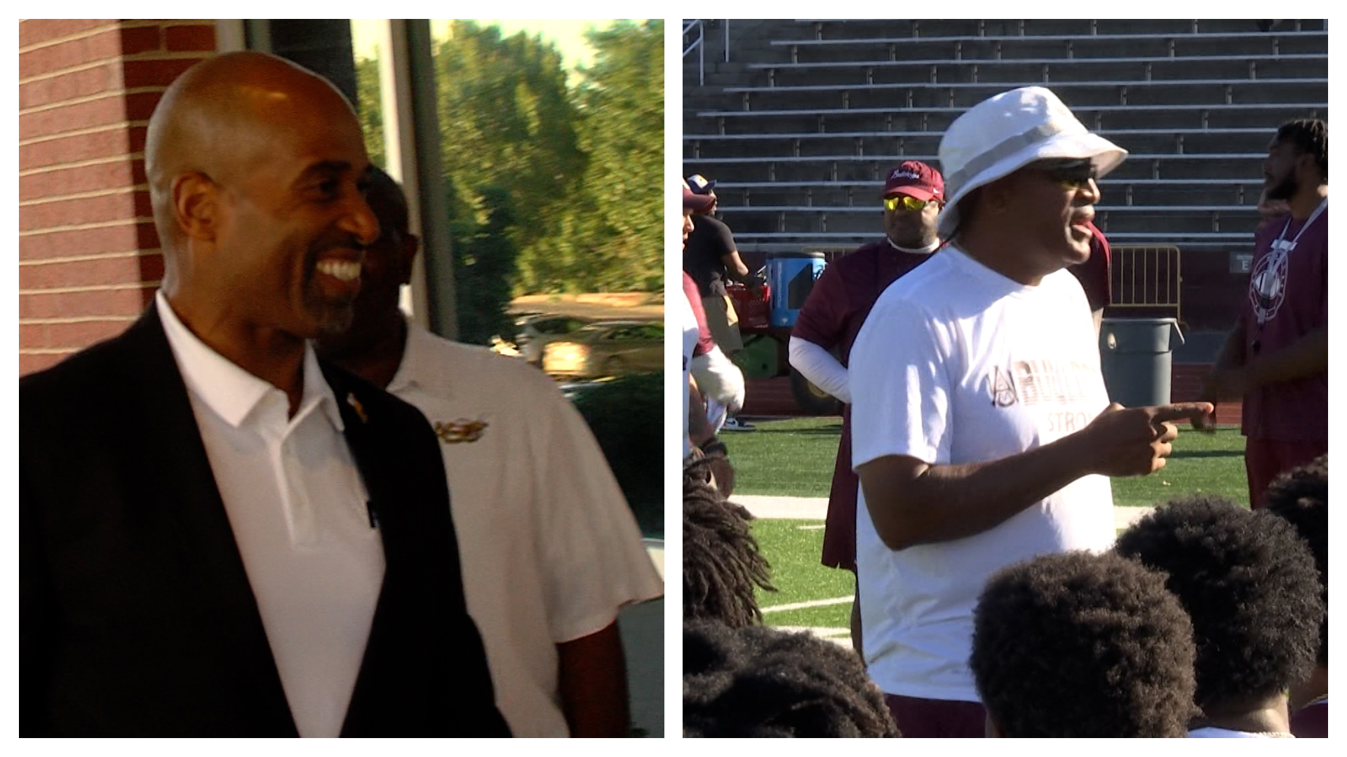 As Alabama A&M's Connell Maynor held his 2024 football prospect camp, arch rival Eddie Robinson Jr of Alabama State was also in Huntsville headlining a coaches tour.