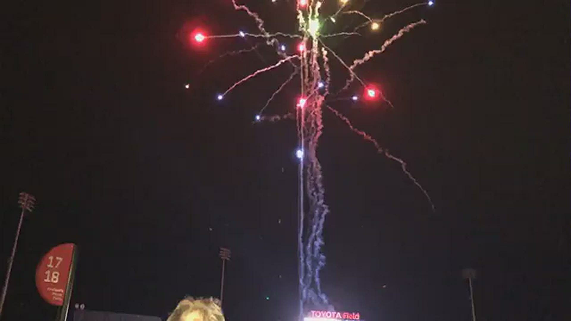 The Rocket City Trash Pandas celebrated their home opener with a huge fireworks show.