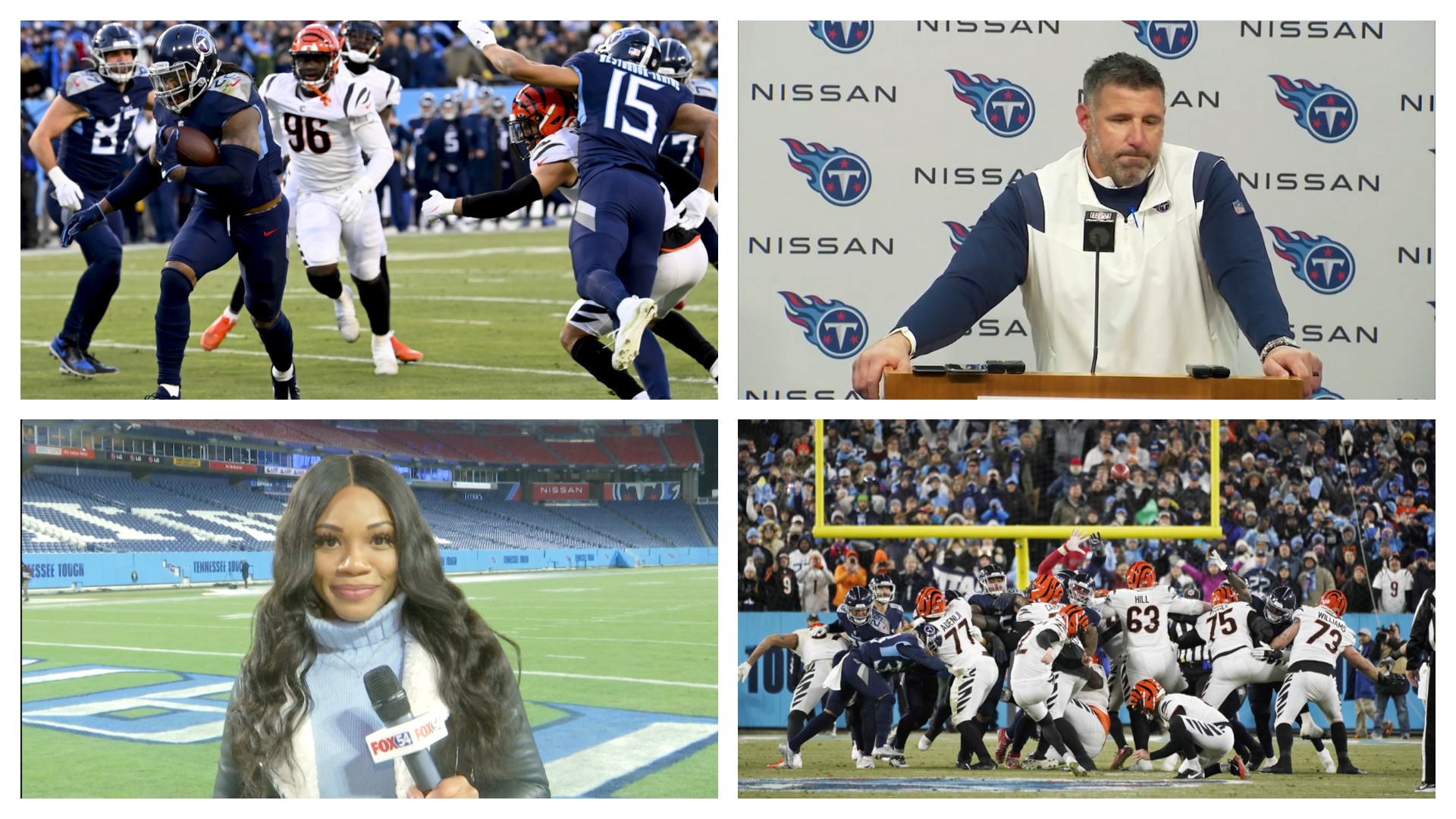 The Tennessee Titans fell to Cincinnati in the Divisional Round of the AFC Playoffs. Naomi Grey has a recap of what happened Saturday in Nashville.