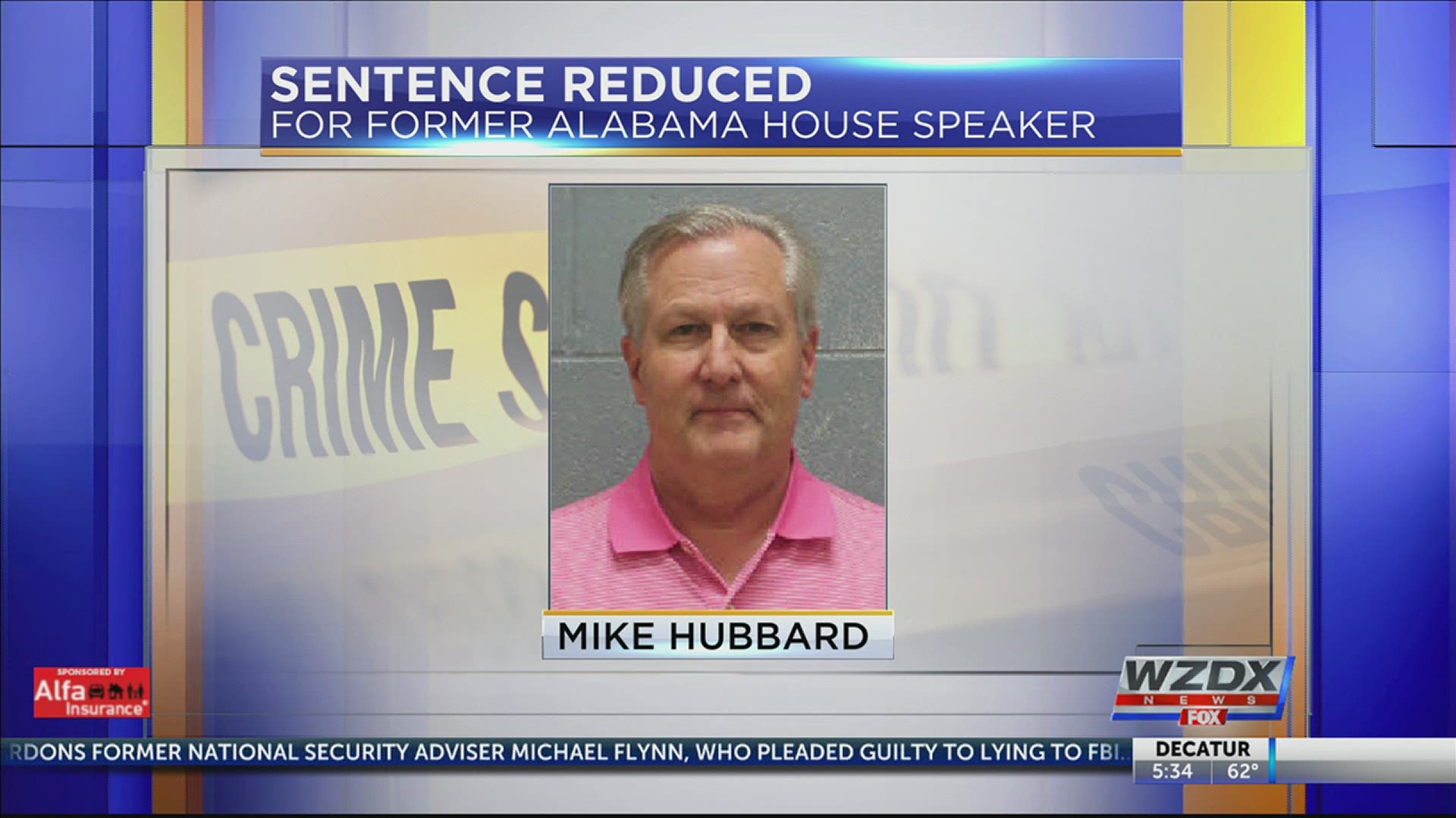 Former AL House speaker Mike Hubbard had his sentence on ethics charges reduced to 28 months from 48 months.