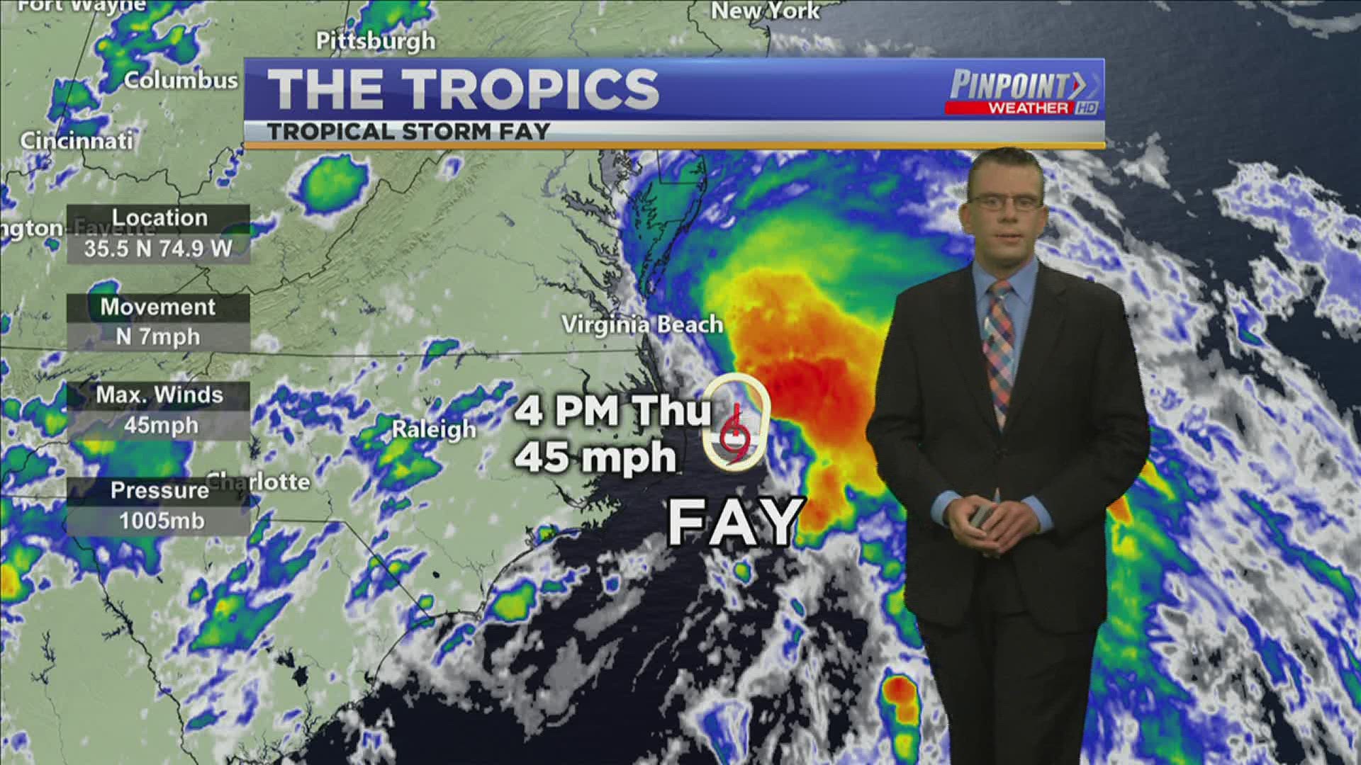 Tropical Storm Fay has developed.