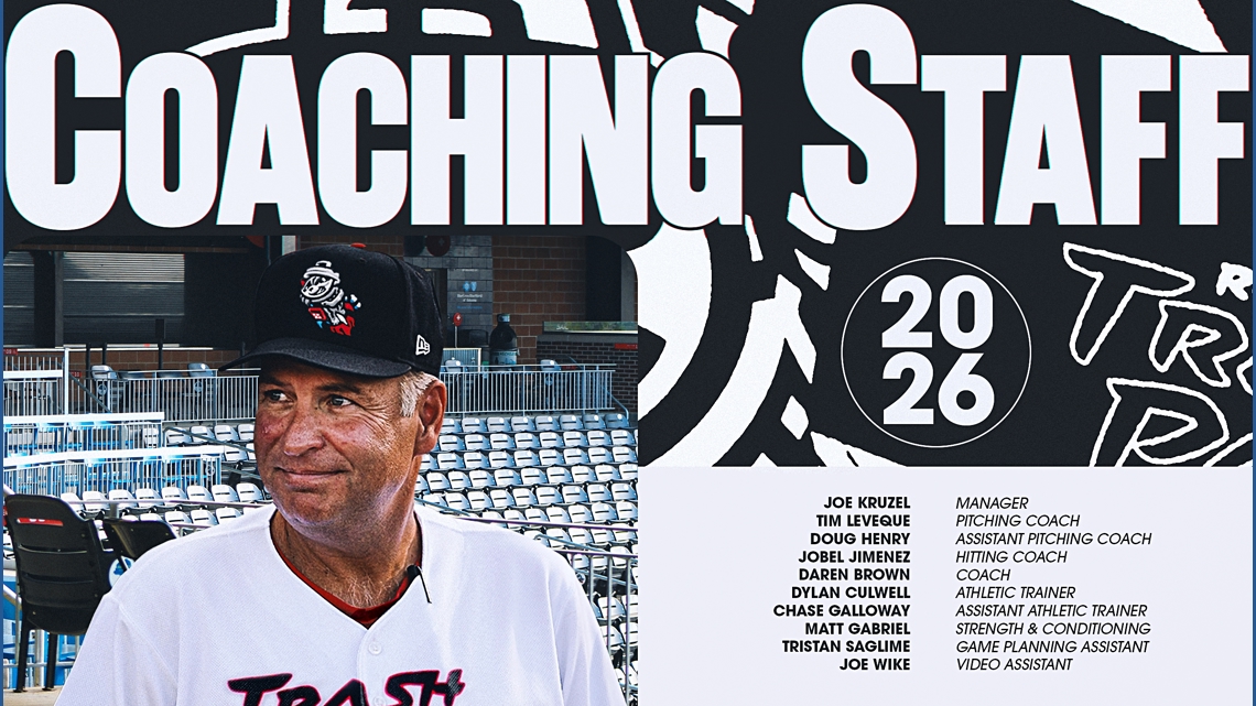 Rocket City Trash Pandas announce 2026 staff with Joe Kruzel as first ...