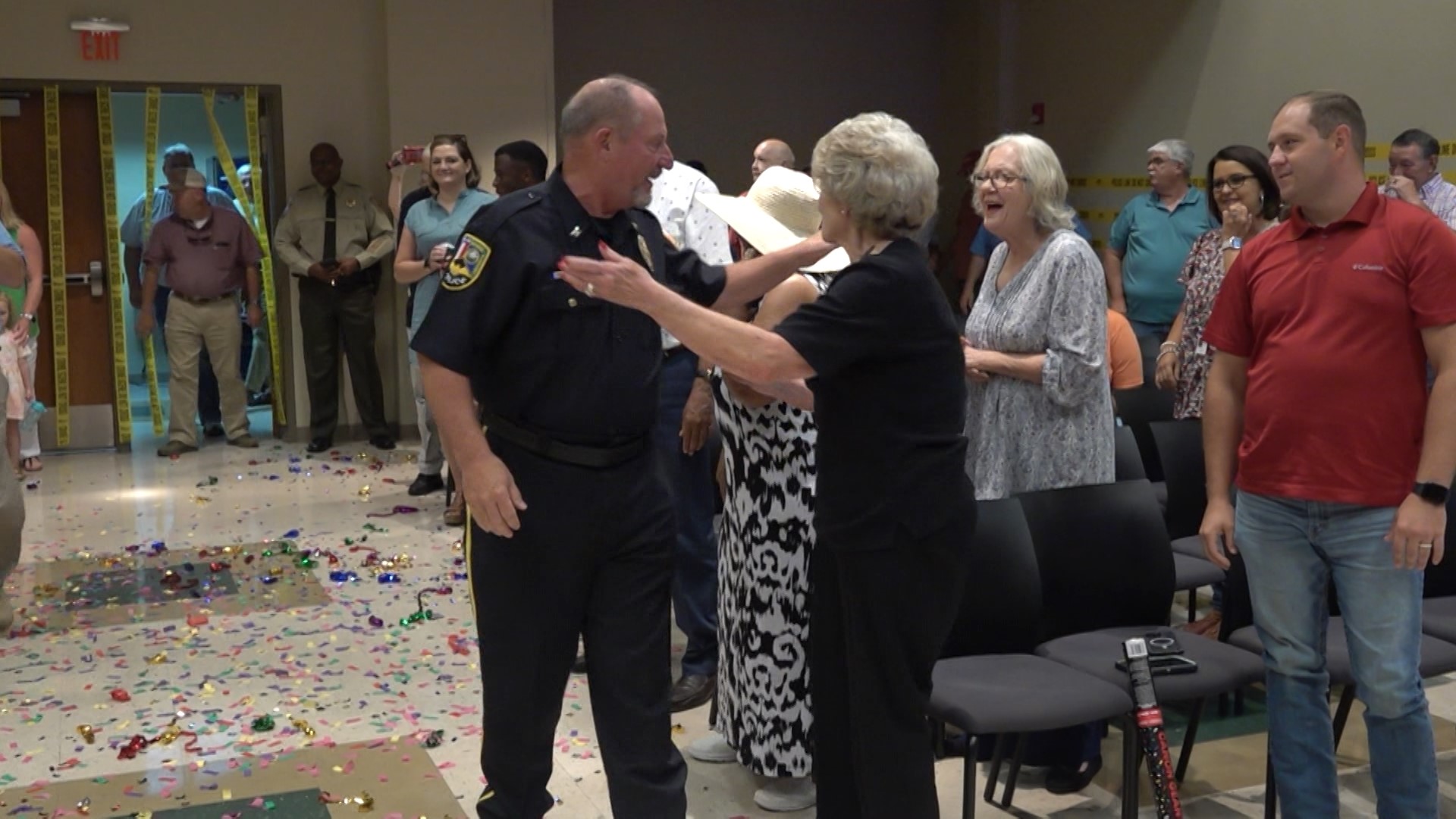 Coworkers past and present joined family and community members in thanking Floyd Johnson for four decades of public service.