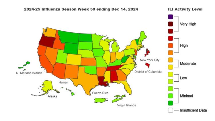 Flu cases surge in Alabama as state reaches top of 'high' activity ...