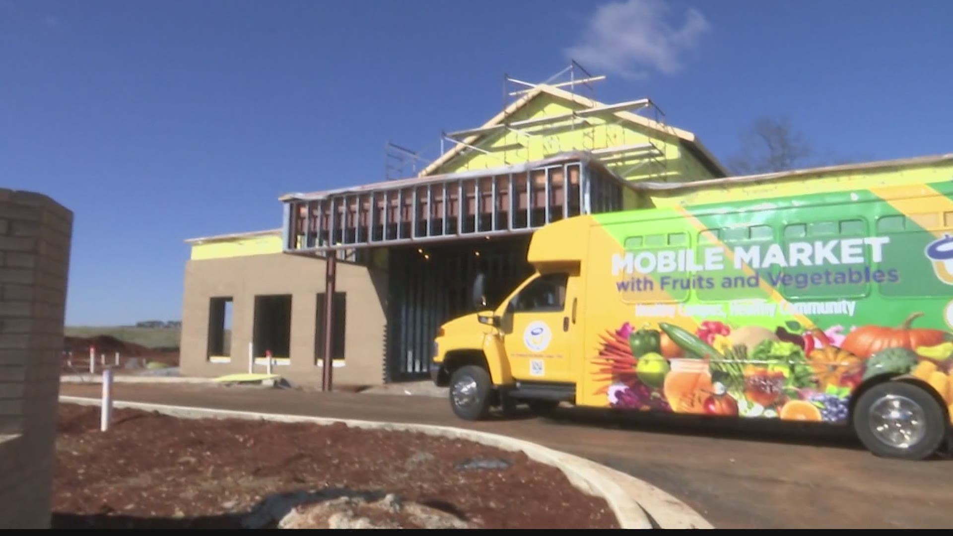 The new Mobile Market will stop at six locations, and will run biweekly on Monday, Wednesday, and Thursday from 1 p.m.-3:30 p.m.