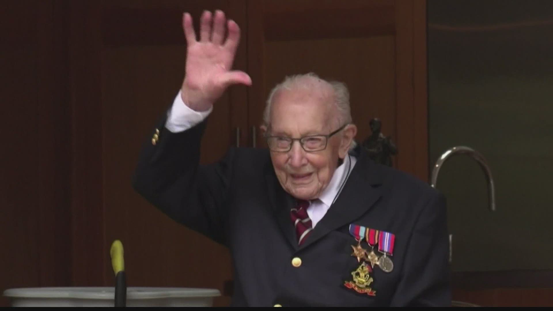After he raised more than 30.6 million pounds ($38 million) for the National Health Service, Tom Moore has a very special 100th birthday.