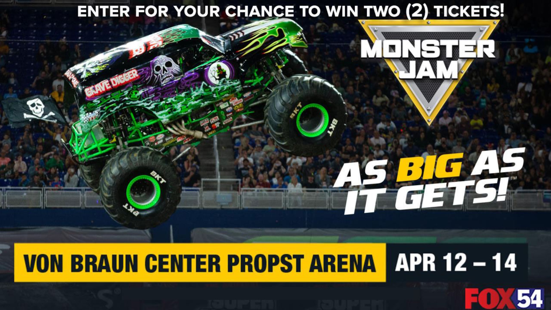 Enter to win two tickets to Monster Jam at the VBC!