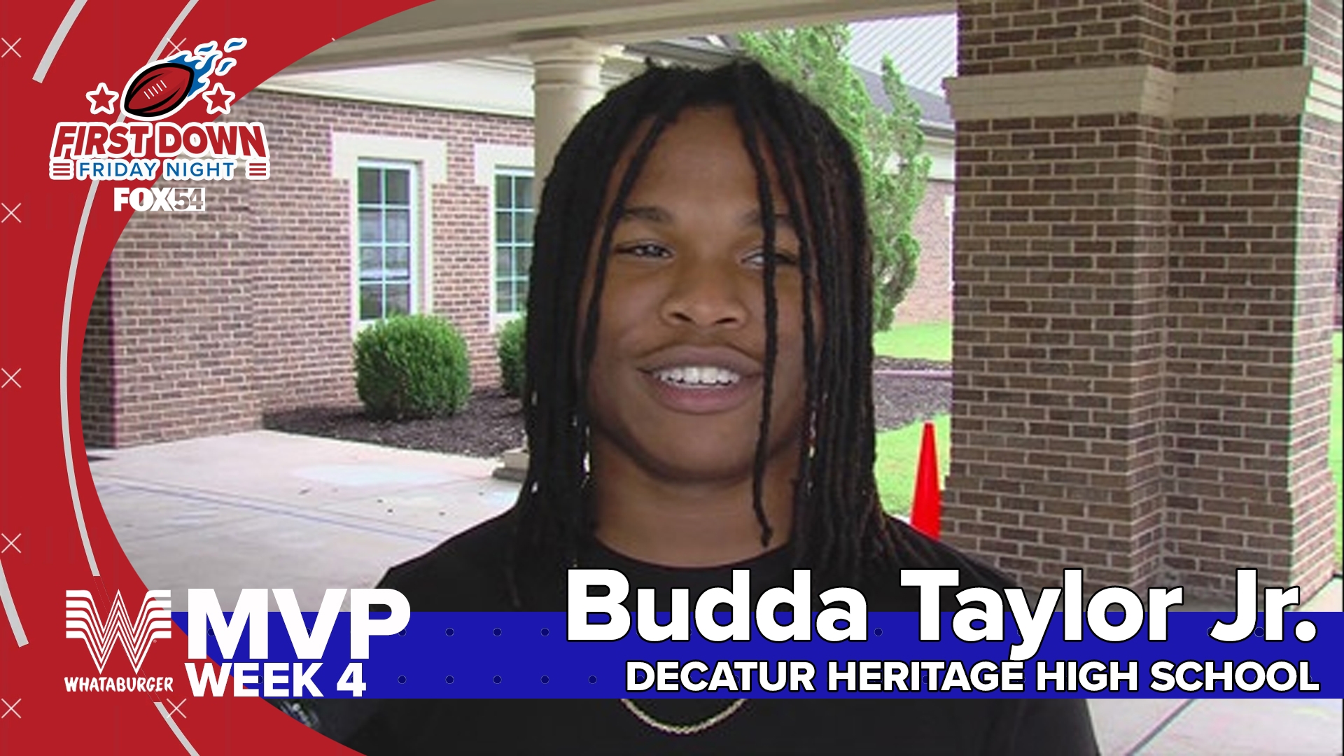 Coach Nikita Stover says Budda helps take care of business, just like they did last week in a 68-0 blowout over Tharptown.