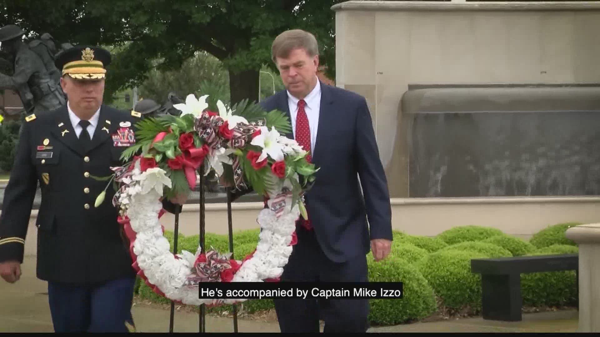 Local leaders honored fallen soldiers at the Huntsville Veterans Memorial.