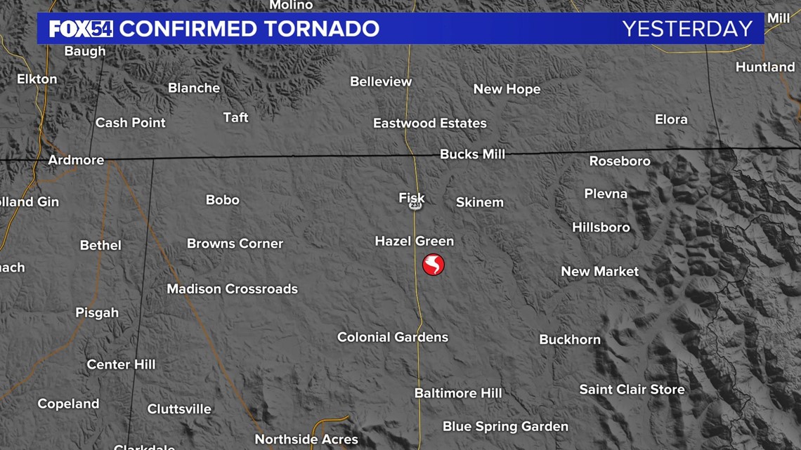 Hazel Green Confirmed Tornado