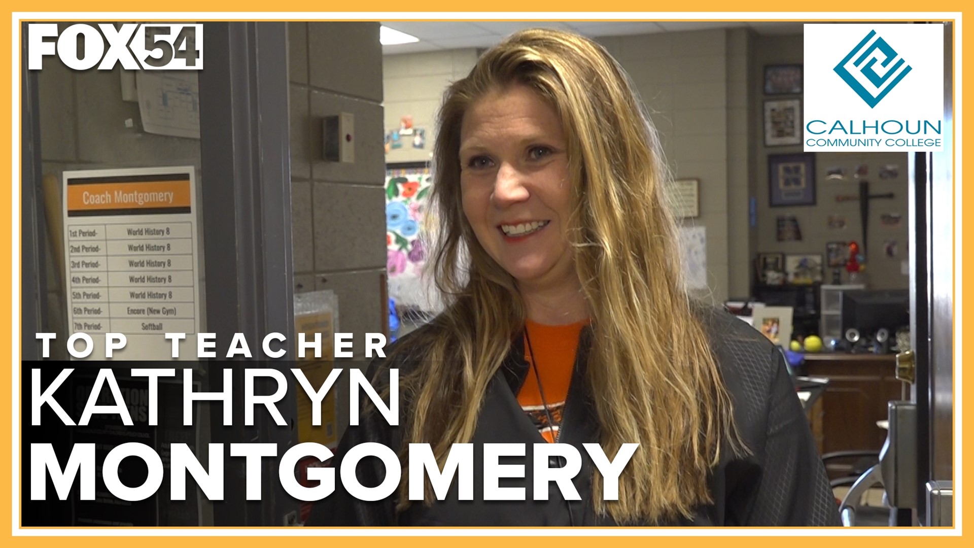 Kathryn Montgomery is a World History teacher and softball coach at Brooks High School.