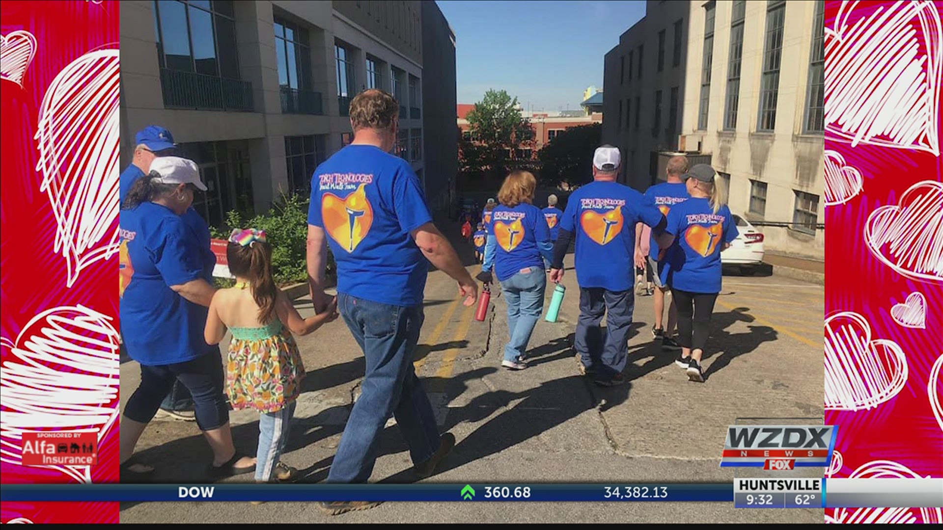 Huntsville's annual Heart Walk let participants "walk where they are" to raise money for heart disease research.