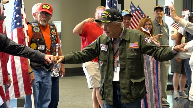 Three WW2 Veterans make their way back home after 10 days in Normandy, 79 years after D-Day.