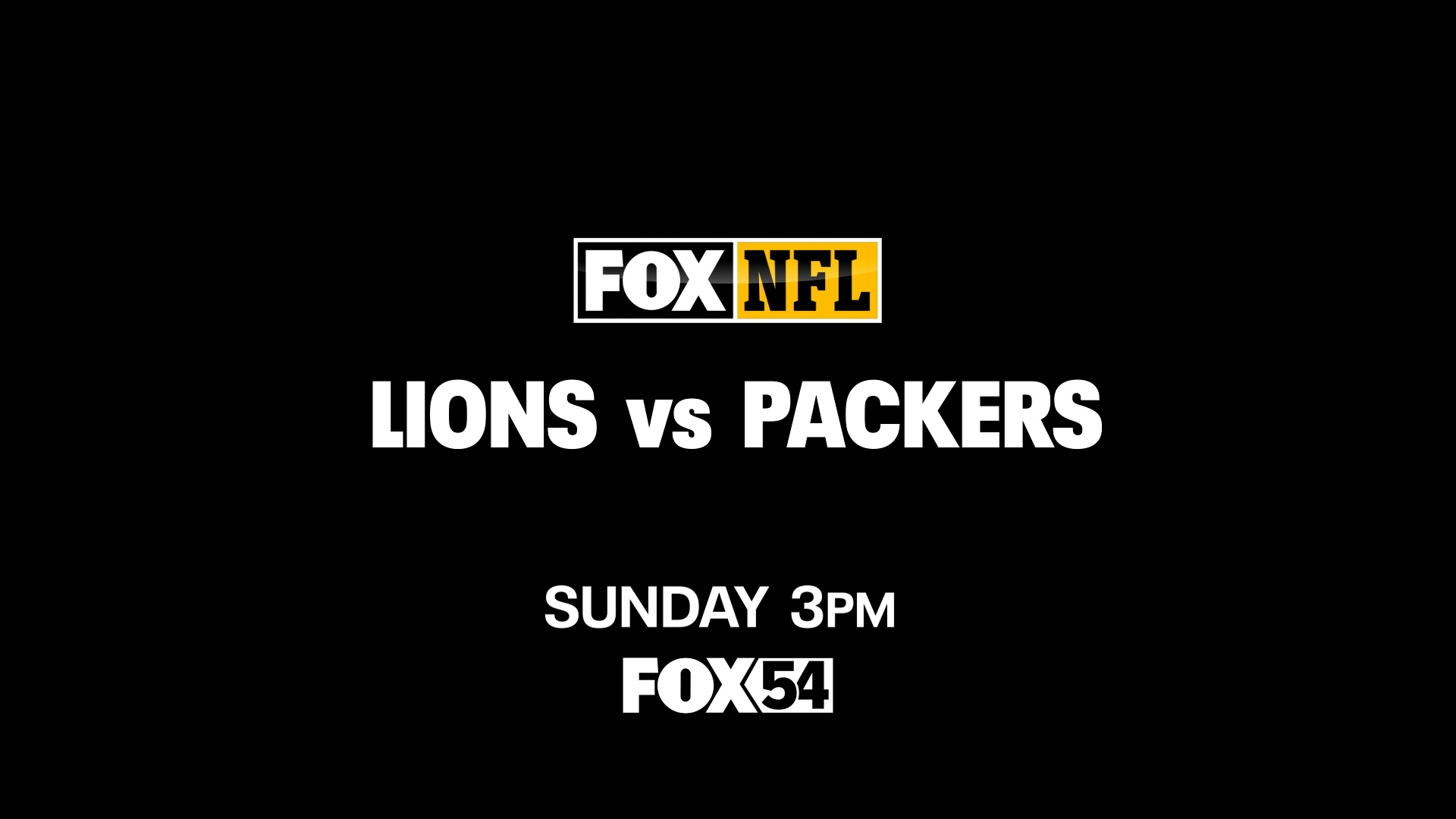 NFL on FOX: Lions vs. Packers | Sun. 3:00pm on FOX54