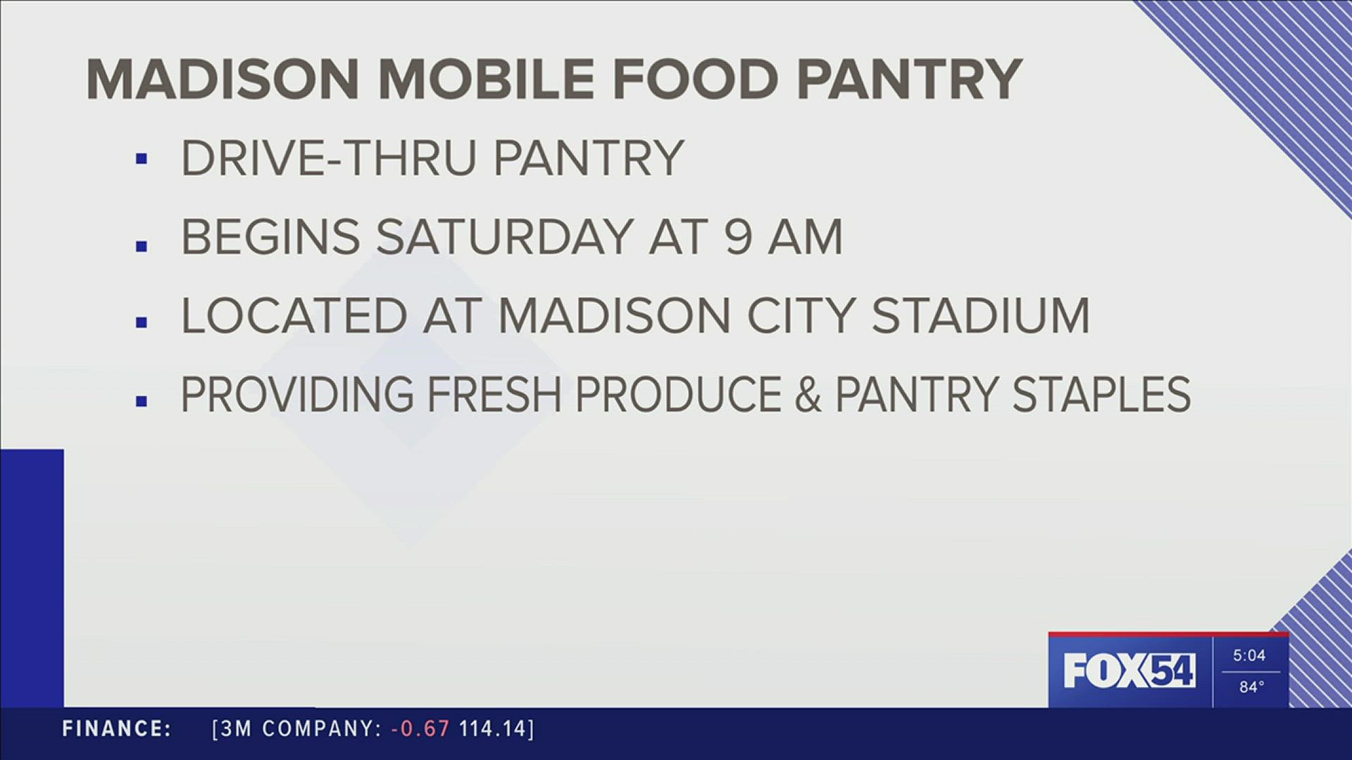 The organization will provide free fresh produce and others essentials in a drive-thru giveaway.