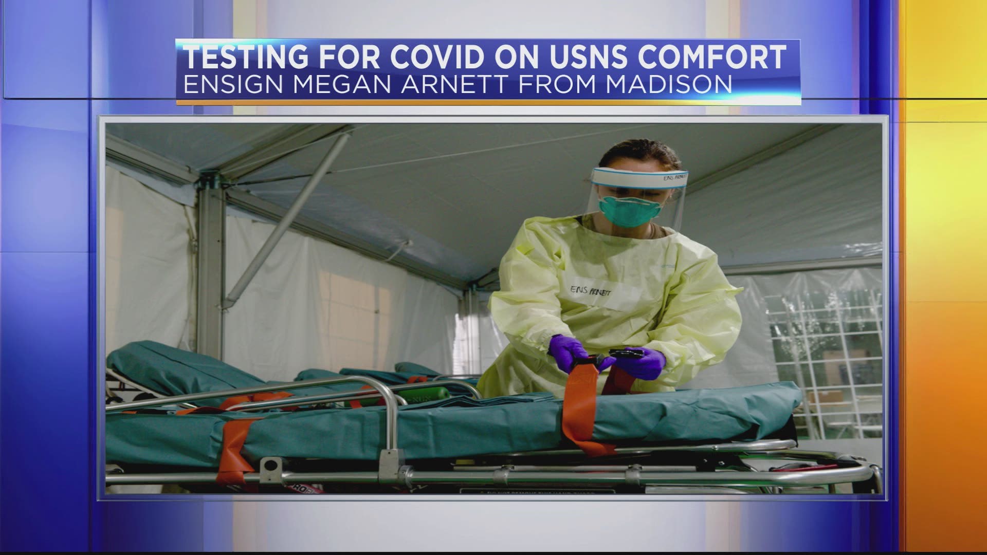 A local sailor is part of the team aboard the USNS Comfort helping to treat patients in New York.