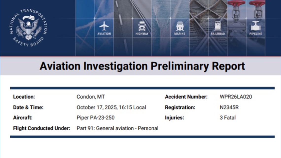 Montana wilderness plane crash: Icing and engine failure cited in NTSB report