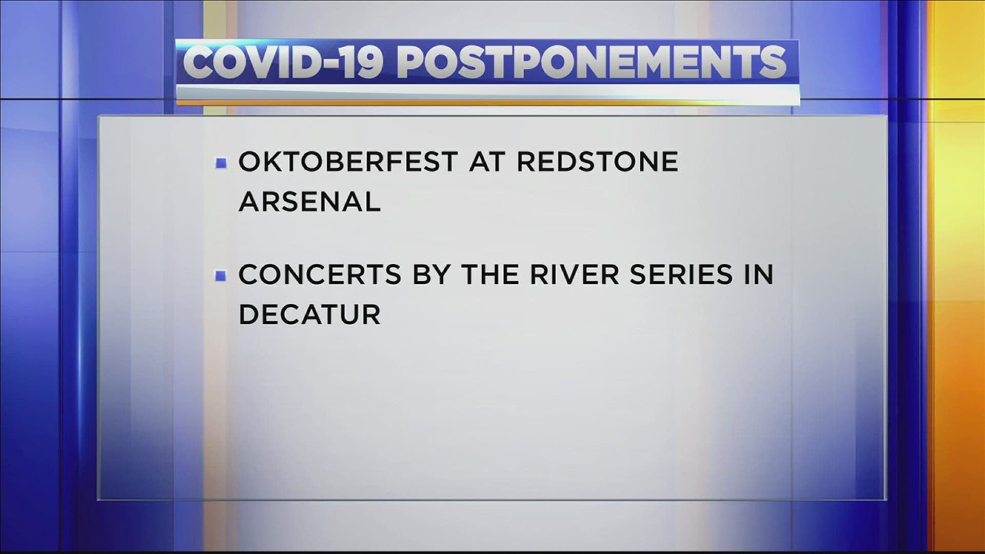 The popular concert series has been postponed due to COVID-19 concerns.