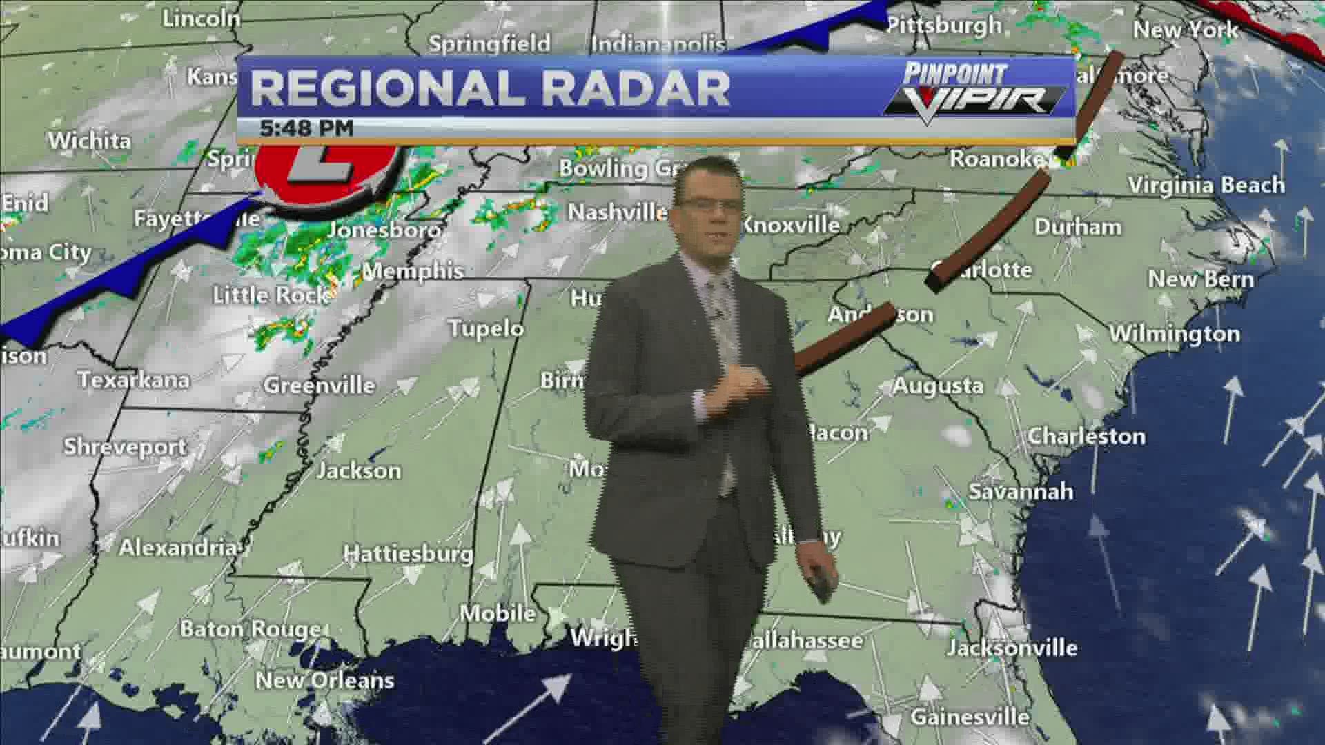 Cold Front Ends Humidity....Eventually in the Tennessee Valley
