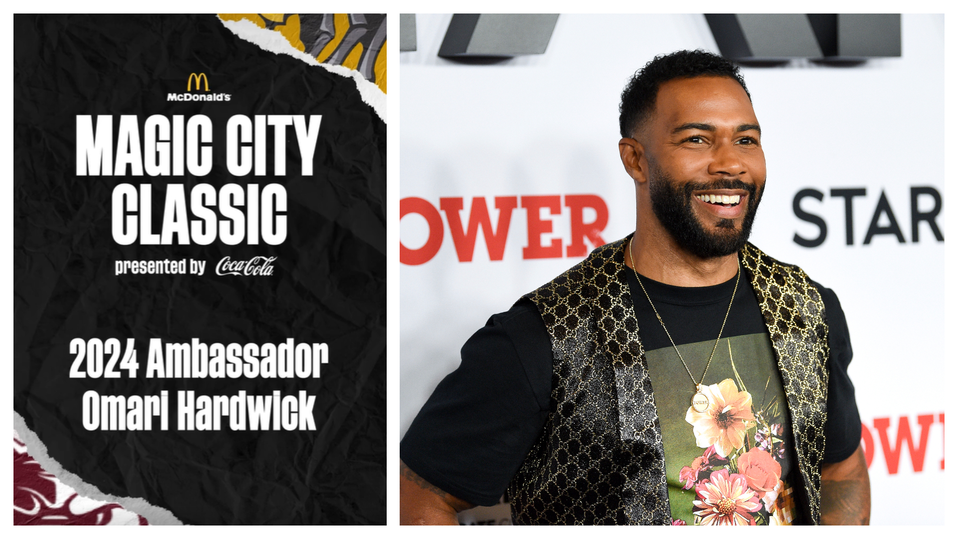 The McDonald’s Magic City Classic presented by Coca-Cola announced today that the 2024 Ambassador is acclaimed actor and philanthropist, Omari Hardwick.