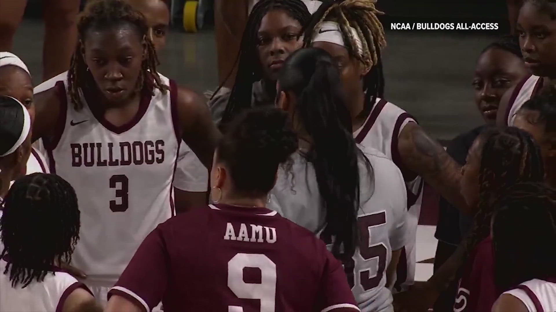 The AAMU Lady Bulldogs scored their first home victory on Tuesday afternoon, after beating the Roos of Kansas City 57-52.  