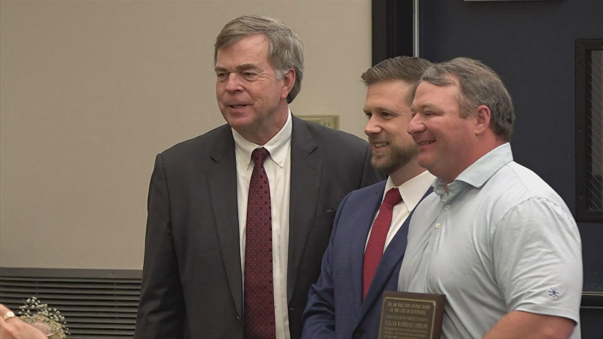 Three area businesses were awarded for their efforts in pollution control.