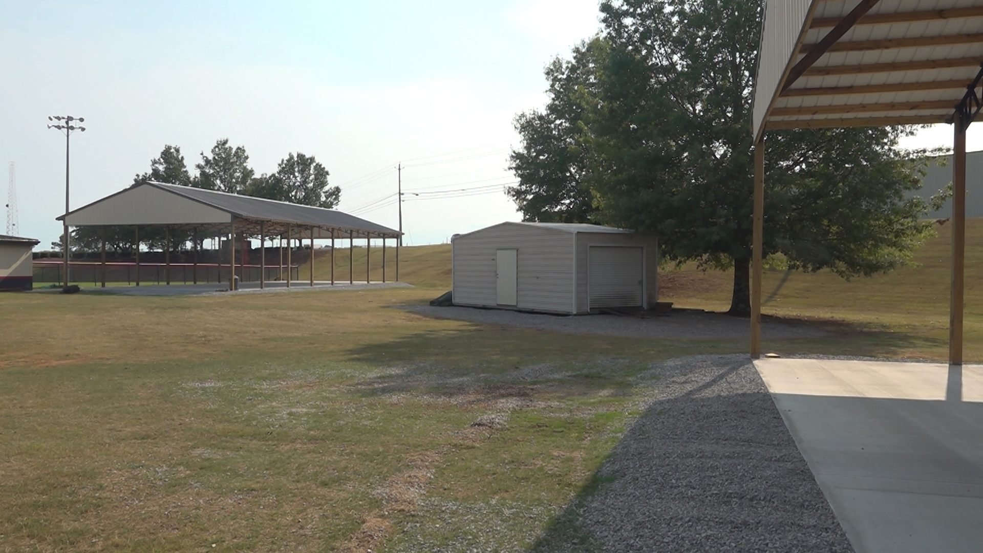 When complete, the facilities will house at least three long cages with turf and netting.