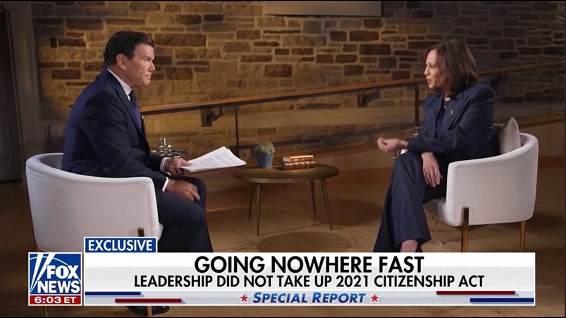 Democratic presidential nominee Kamala Harris participated in a contentious interview on Fox News on Wednesday.