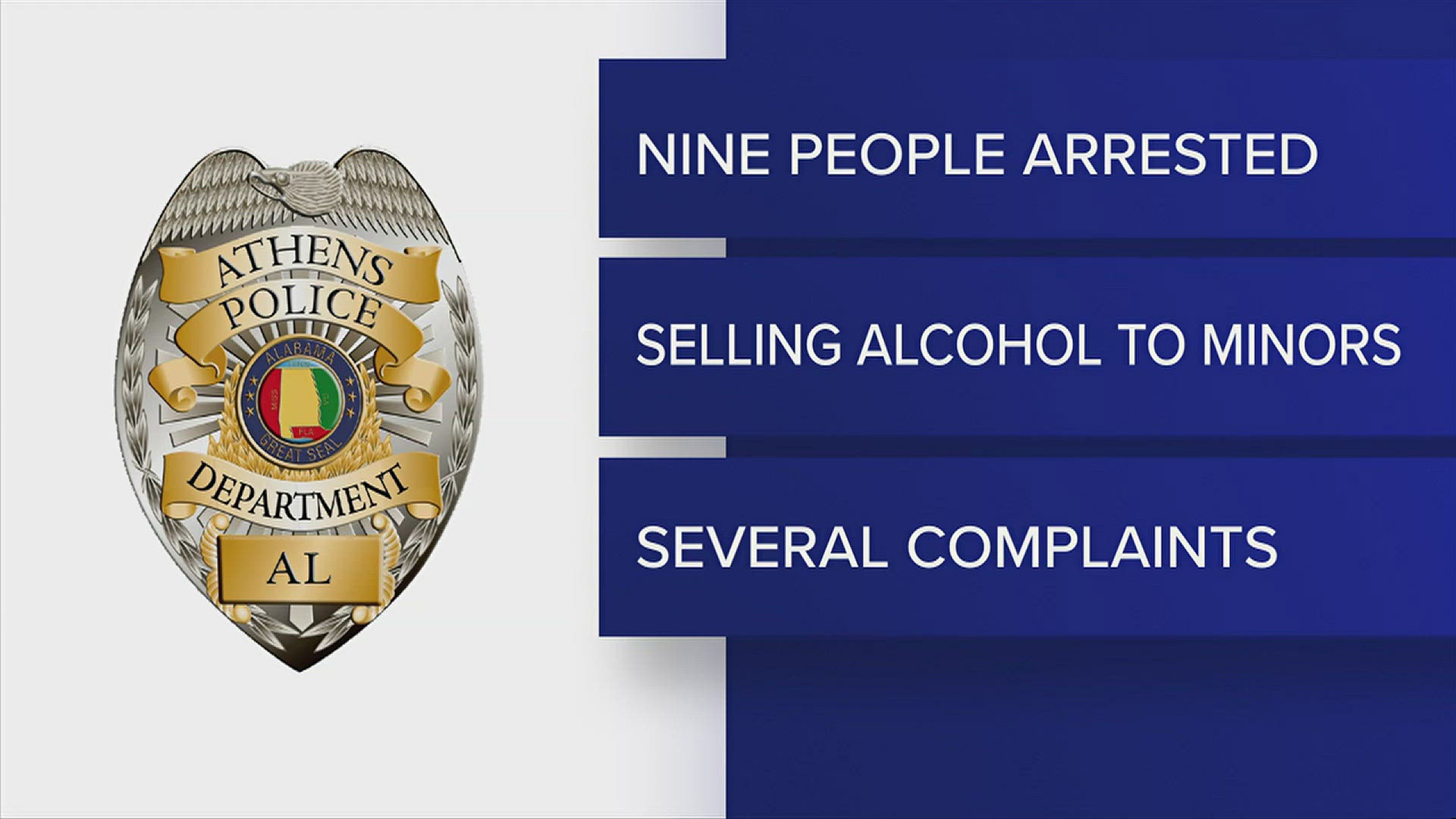 Starting in early July, Athens police monitored local stores and conducted controlled purchases with a minor to check if they could buy alcohol.