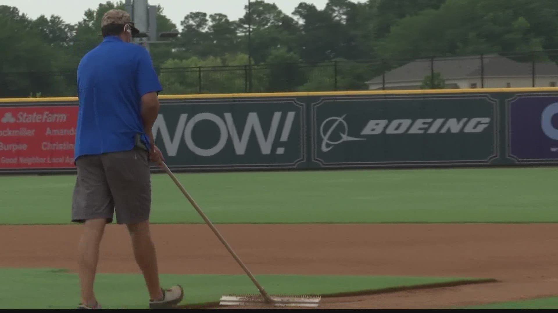 Minor League Baseball may not happen in 2020, but Charlie Weaver and the Trash Pandas grounds crew are still hard at work.