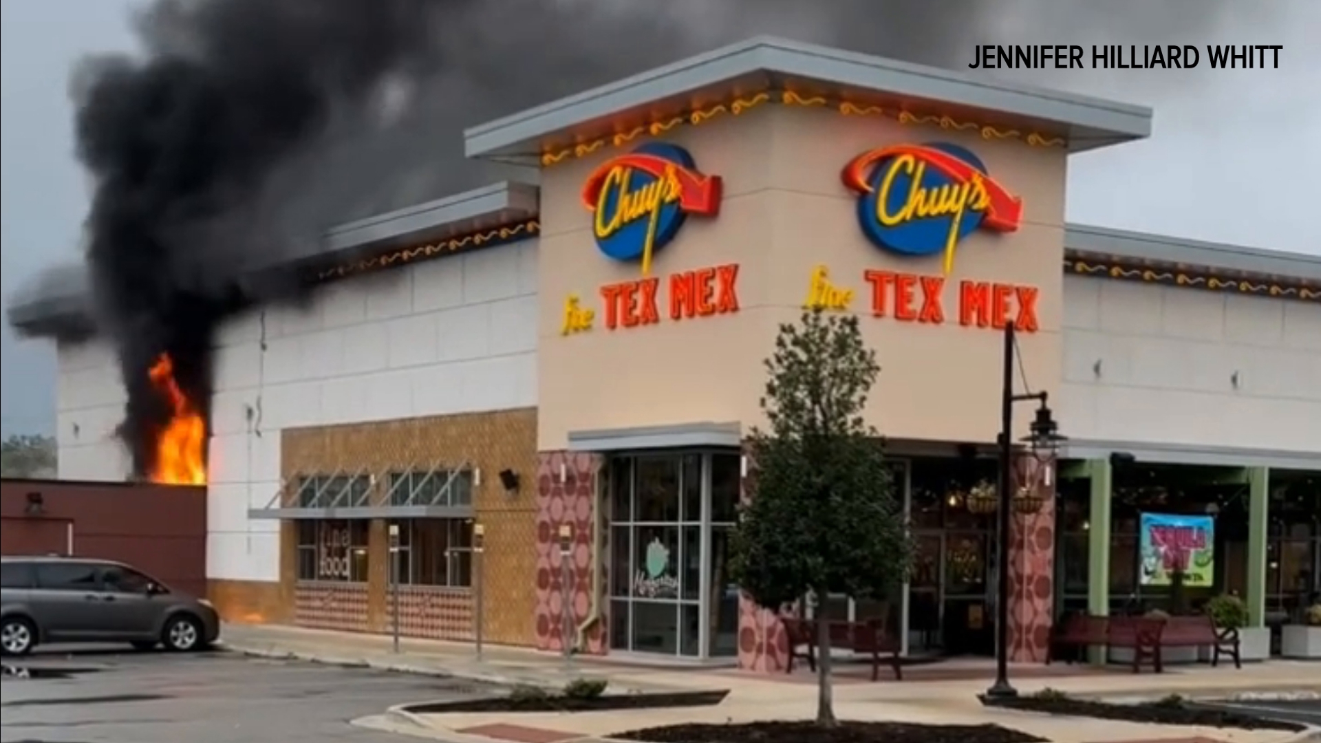 Huntsville Fire & Rescue was called to the Chuy's restaurant on Bob Wallace Ave. early Saturday after a fire broke out at the rear of the building.