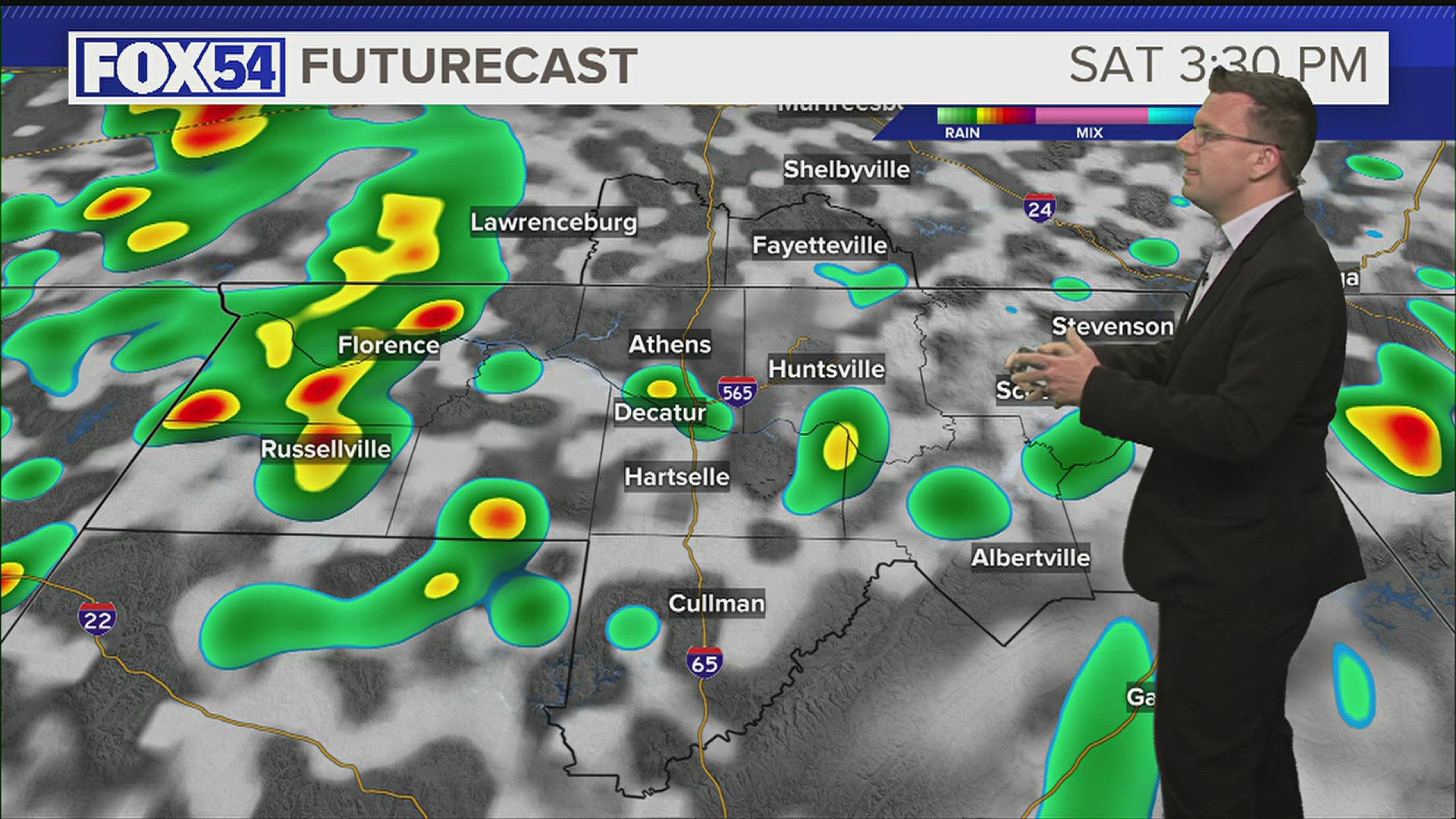 Showers and thunderstorms will stay in the forecast through the weekend.