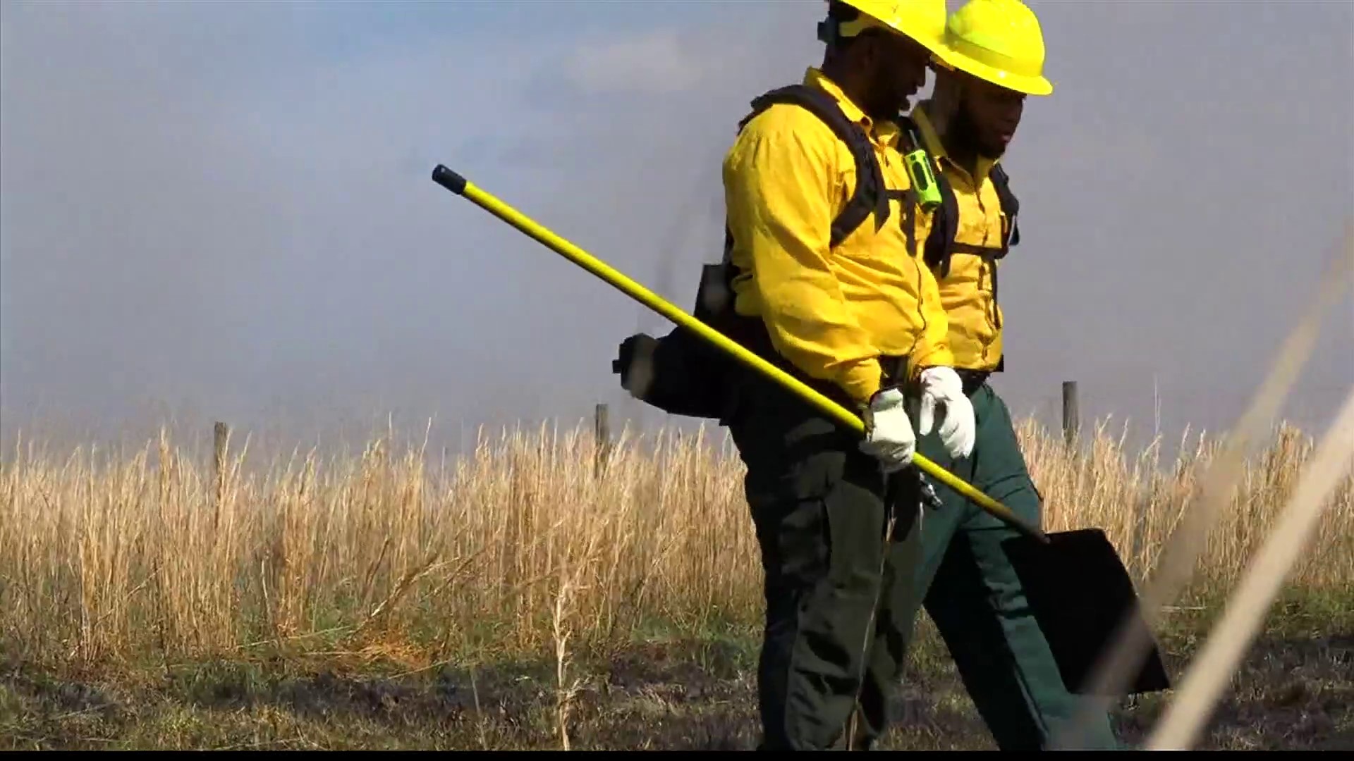 The Firedawgs of AAMU work in partnership with the USDA, training with prescribed burns to prepare them for wildfires.