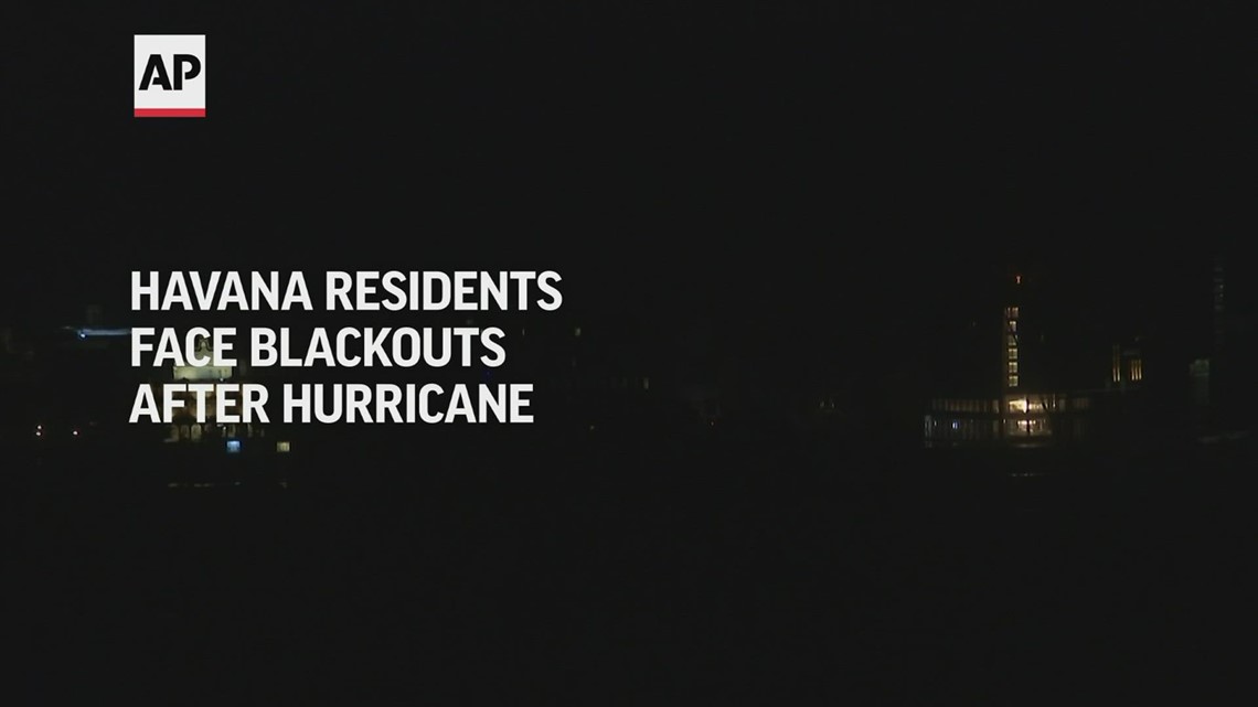 Havana residents face blackouts after hurricane