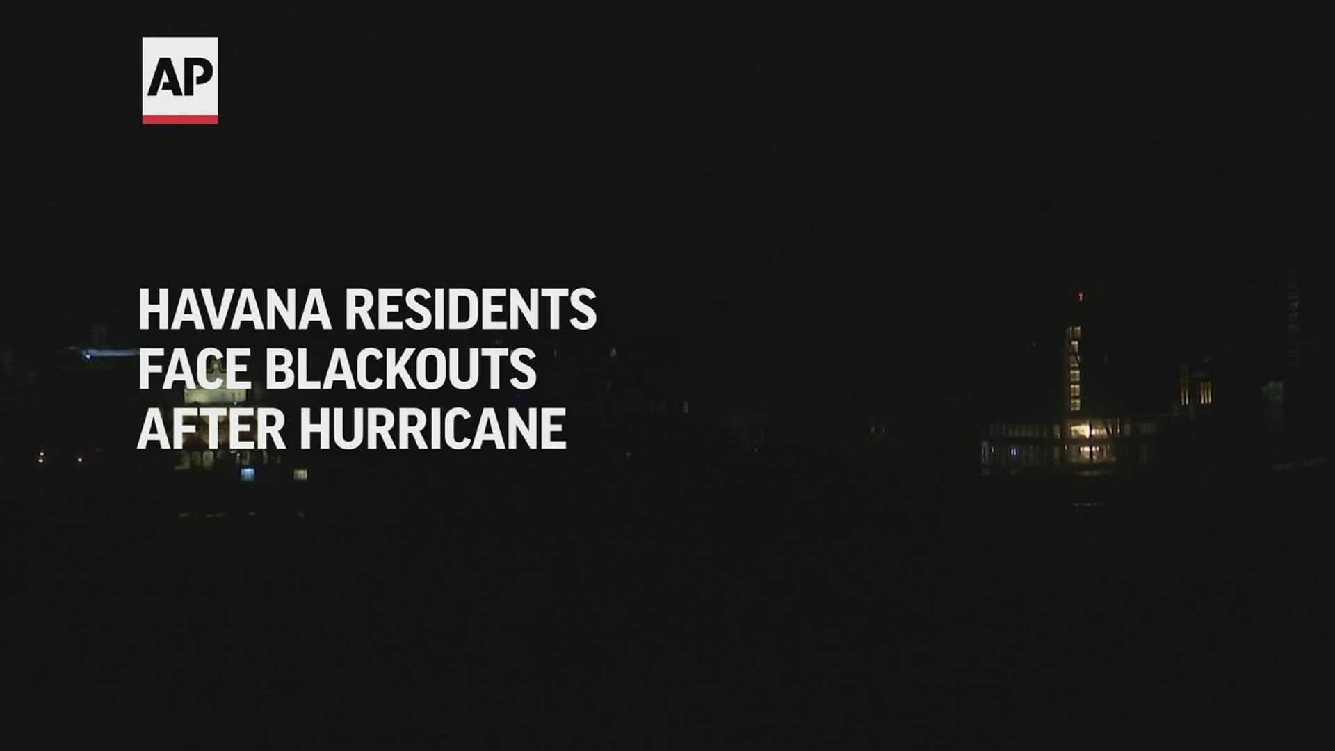 Cuba experienced a nationwide blackout after Hurricane Ian lashed through the island. Authorities say the grid has been partially restored. Video credit: AP