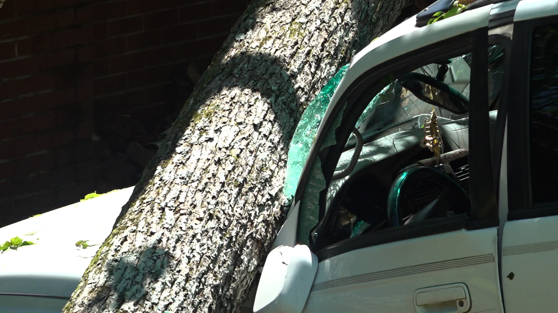 The storms that tore across North Alabama yesterday caused damage across Monte Sano, with at least three homes destroyed