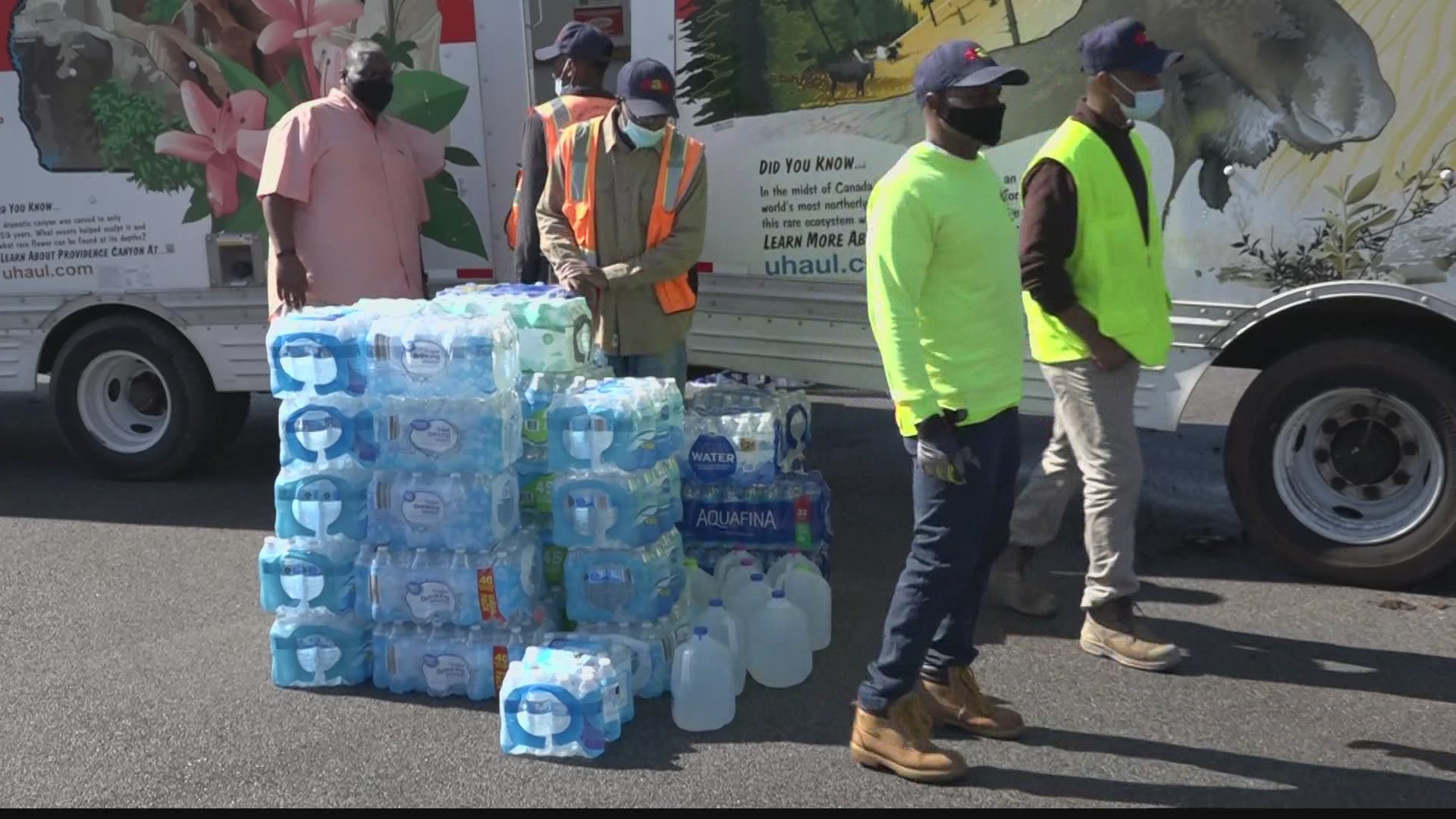 Oakwood University Church is taking up water bottle donations to send to Houston, Texas.