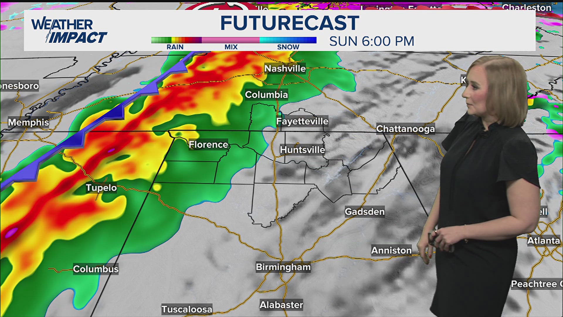 Sunday cold front brings rain and wind | rocketcitynow.com