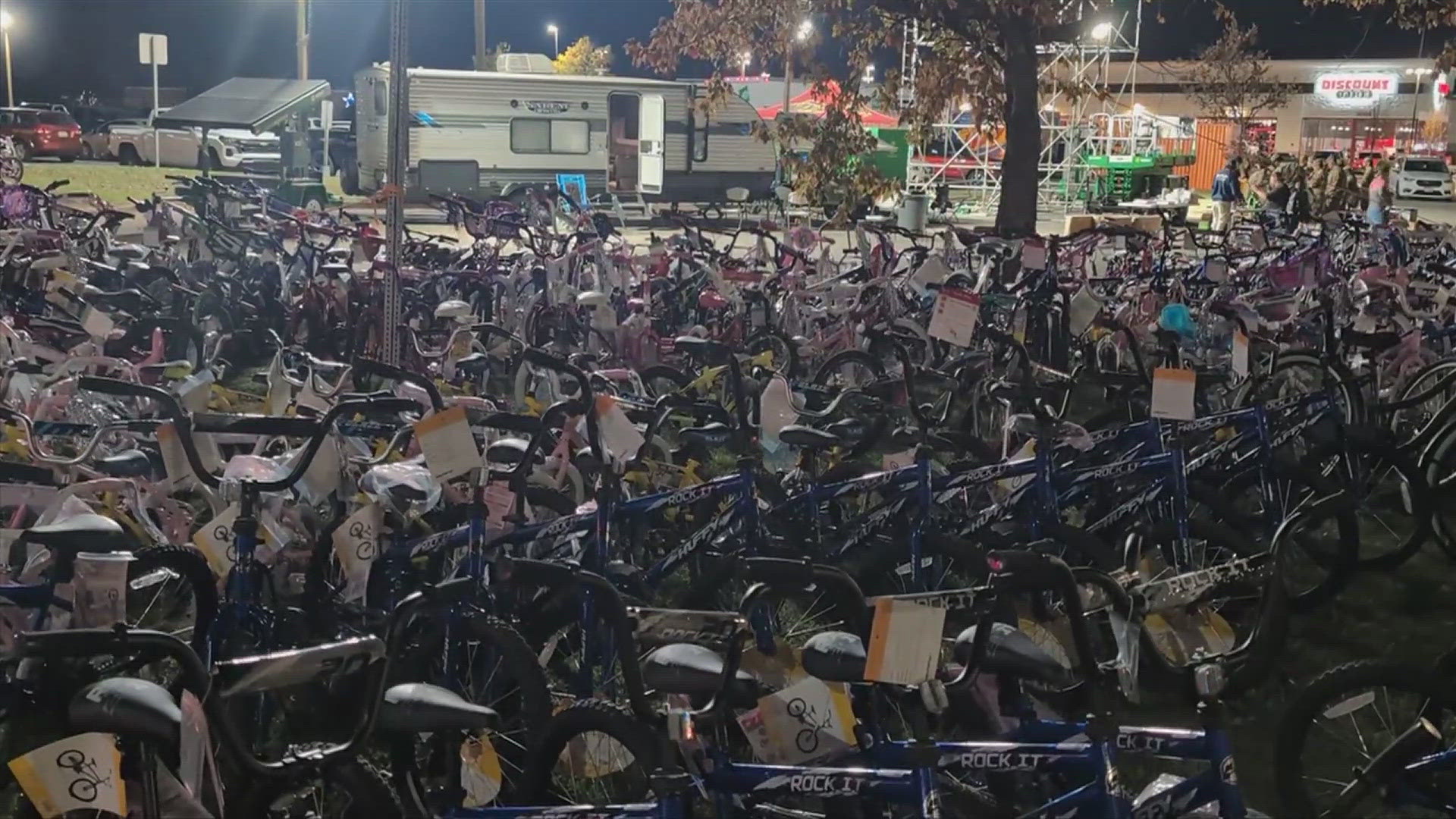 WZYP DJ Mojo succeeded in his annual bid to make Christmas happier for area kids by collecting 1,000 bikes.