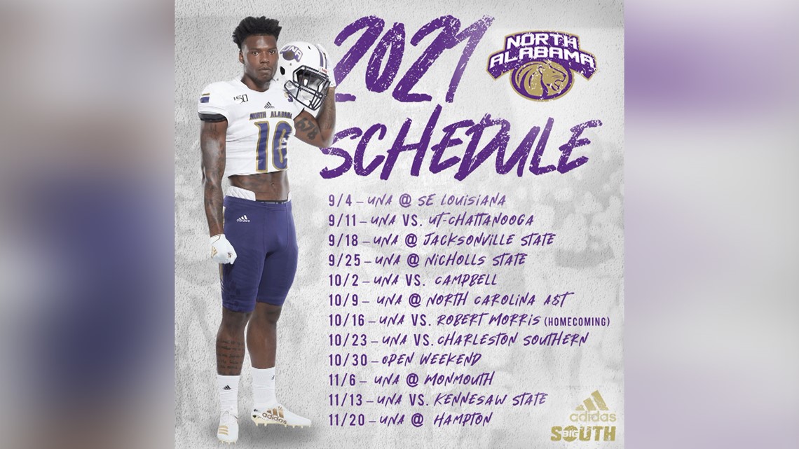 UNA releases fall 2021 football schedule
