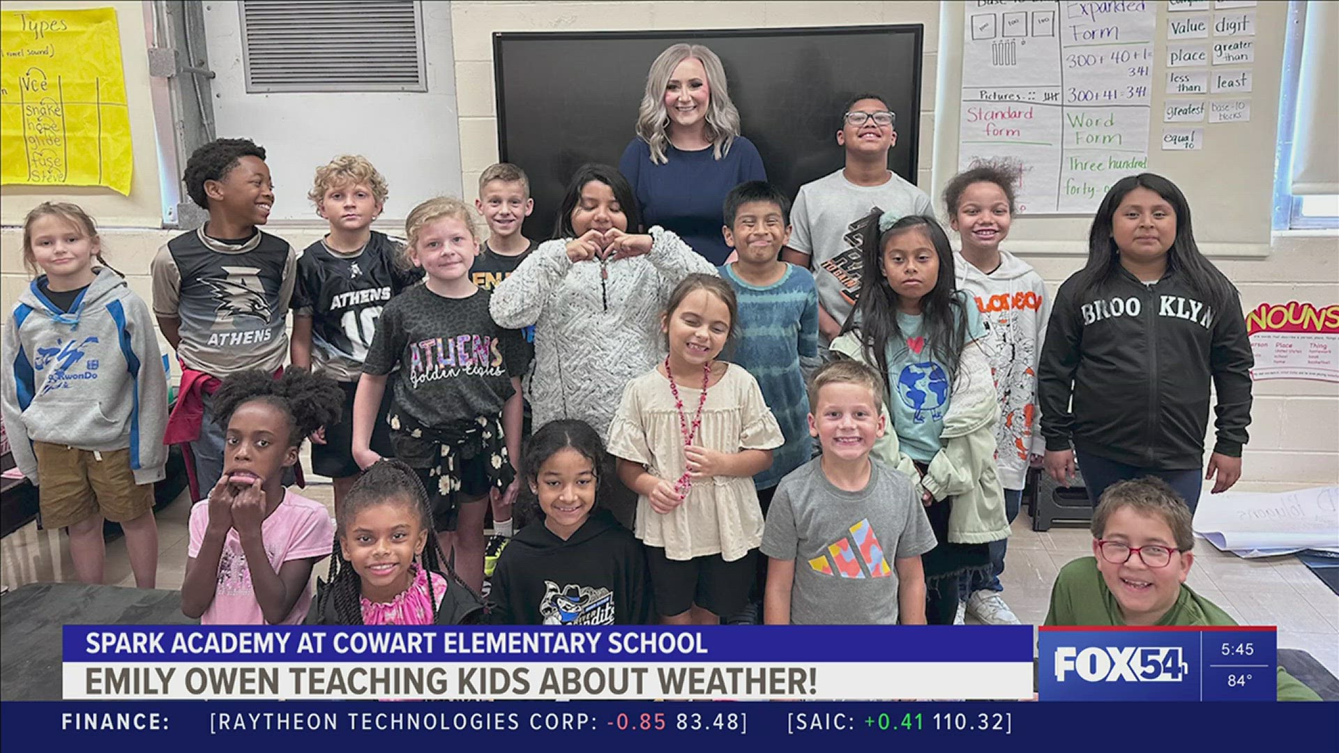 FOX54 Meteorologist Emily Owen spent some time Friday visiting Athens-area students.