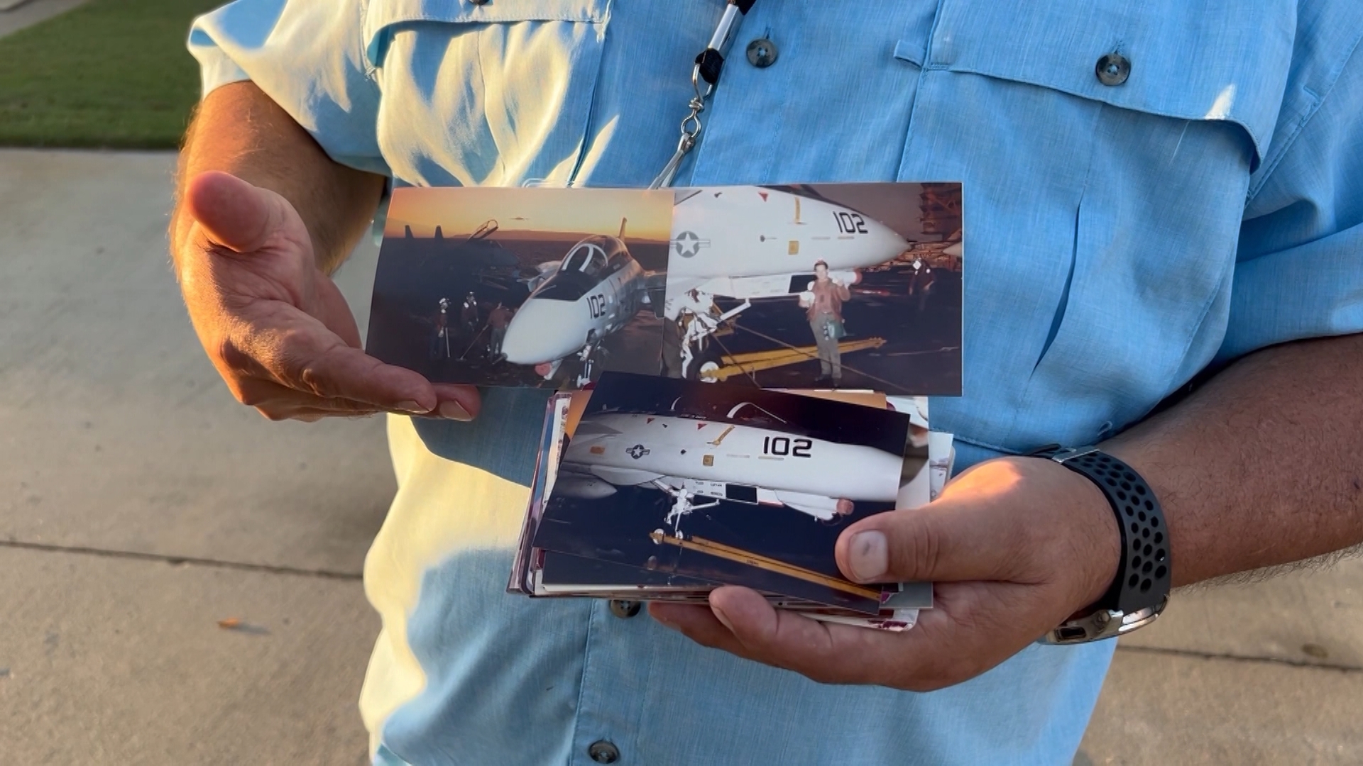 Sam Herrera of the Screaming Eagles gave insights on his experience in the Navy and revisited the very plane he once worked on.