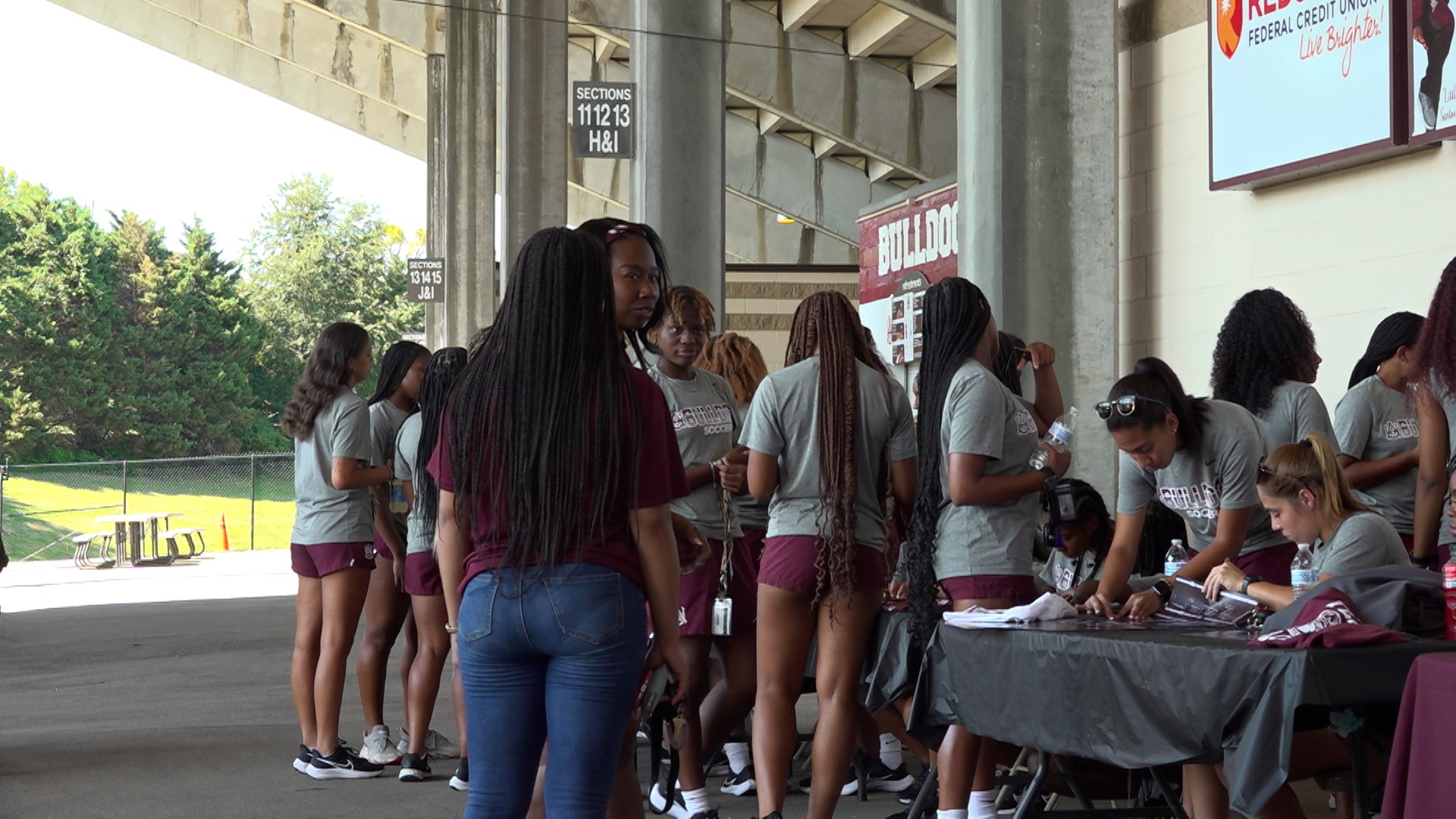 Alabama A&M Bulldogs fans came out to celebrate the university's sports teams from football to volleyball to soccer.