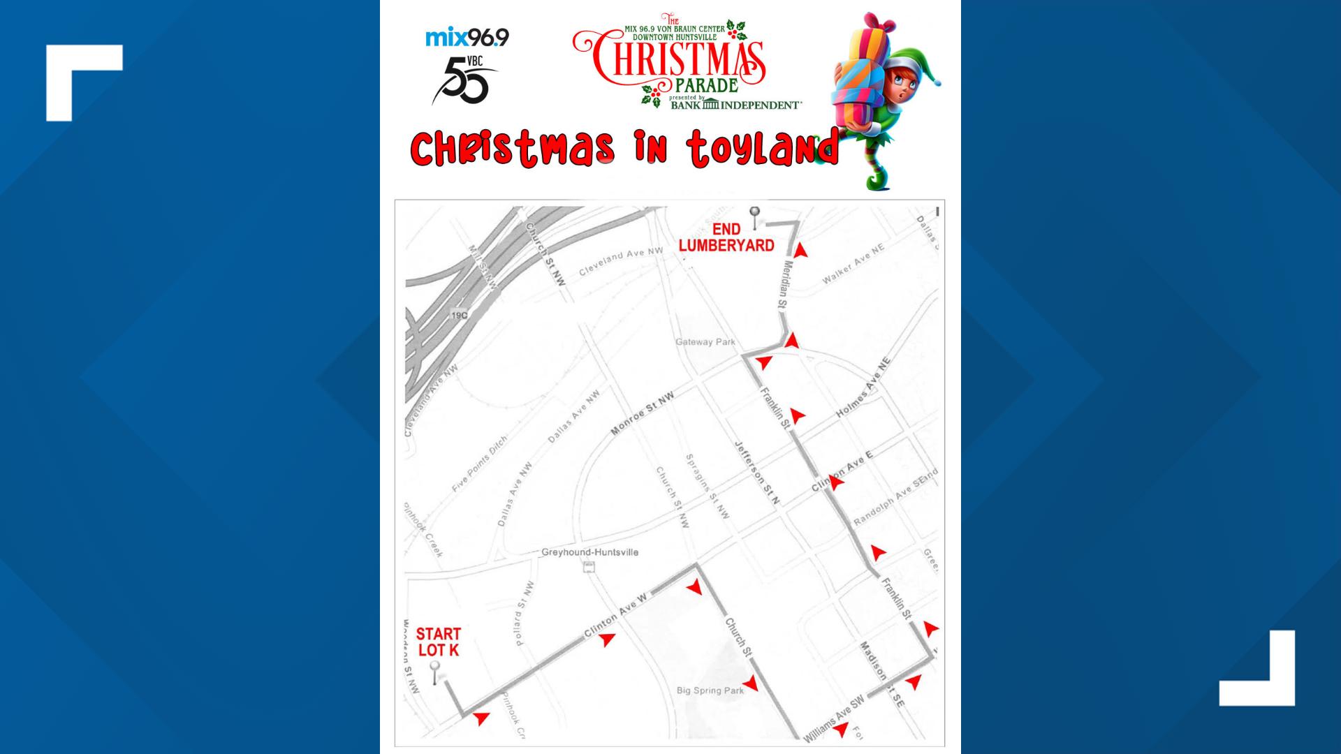 Expect road closures in Downtown Huntsville on Dec. 2 for annual ...