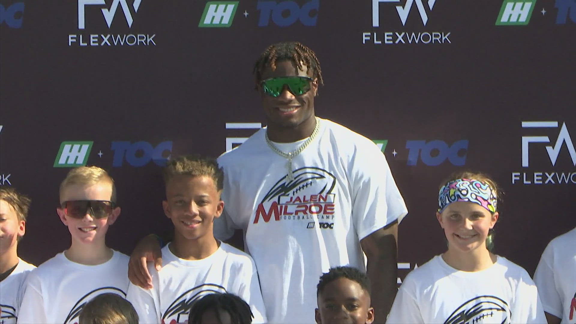 Alabama starting quarterback Jalen Milroe hosted a football camp in Huntsville on the campus of Westminster Christian Academy.