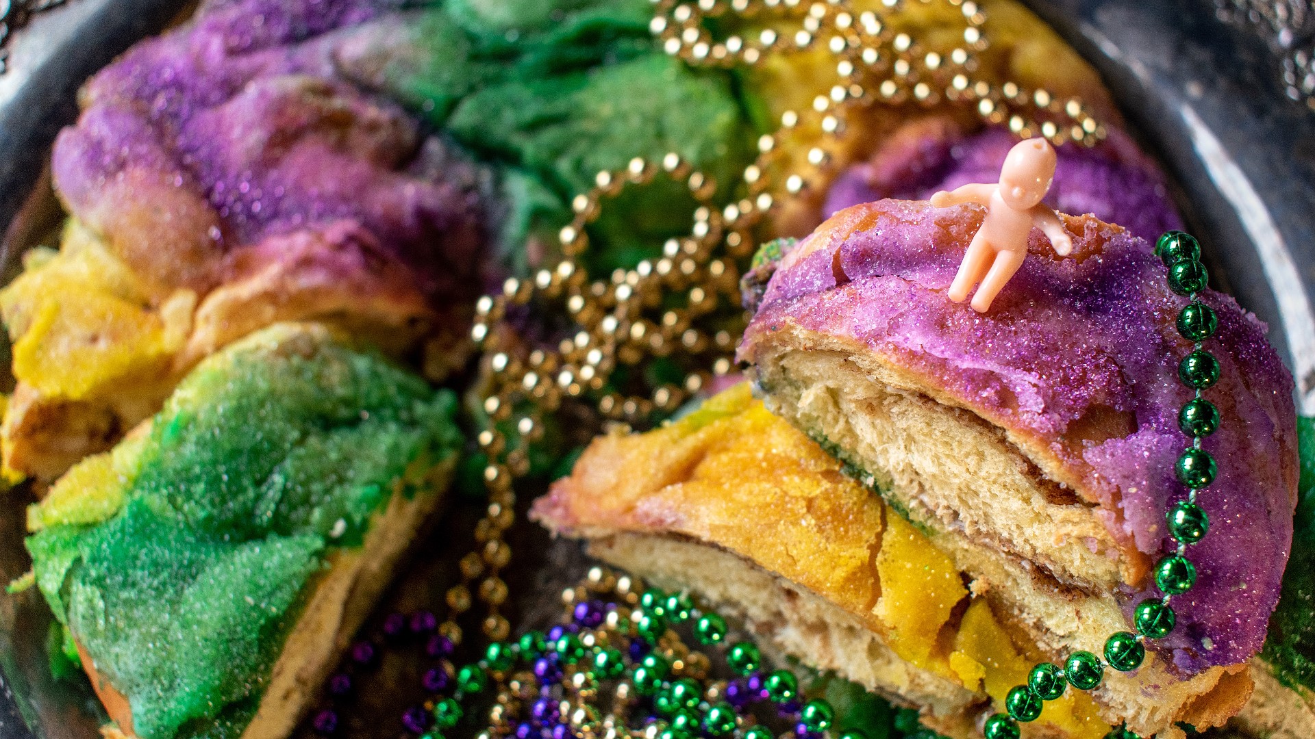 It wouldn't be Mardi Gras without king cake.