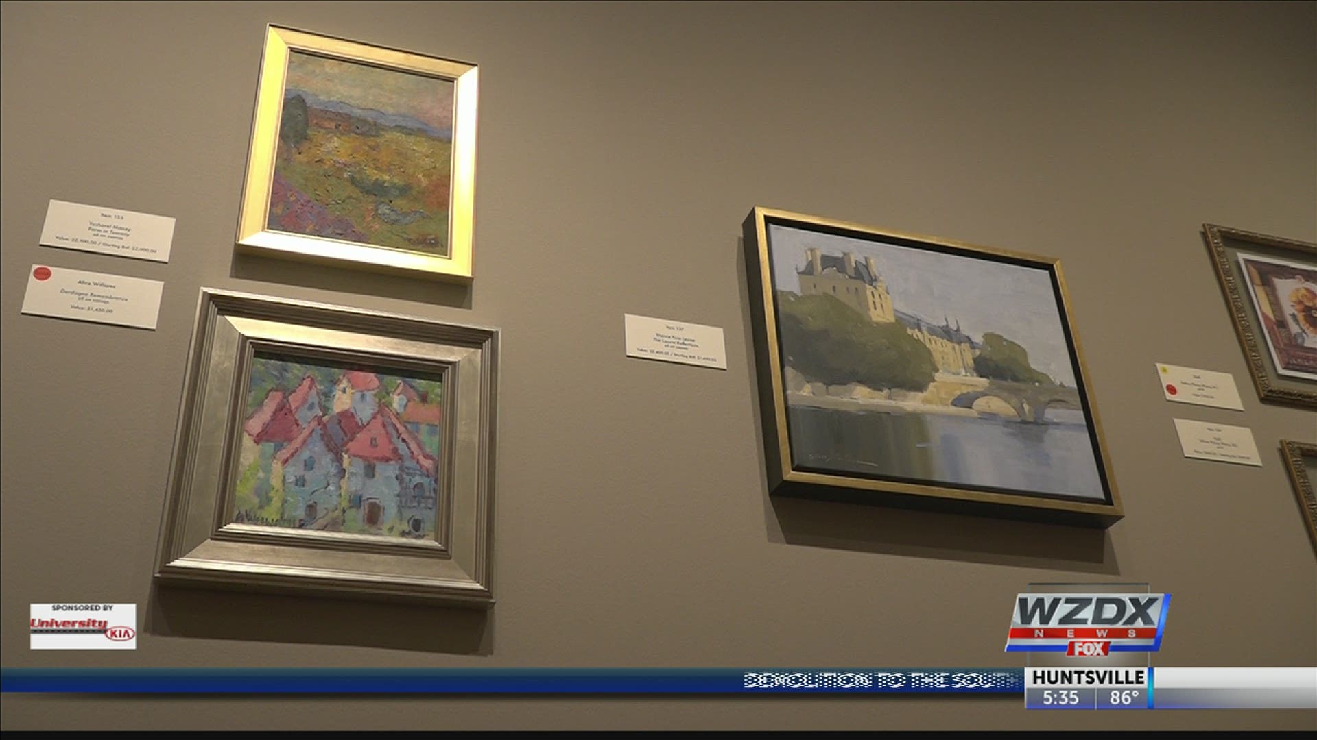 The museum of art is hosting over 50 pieces of created by local artists.