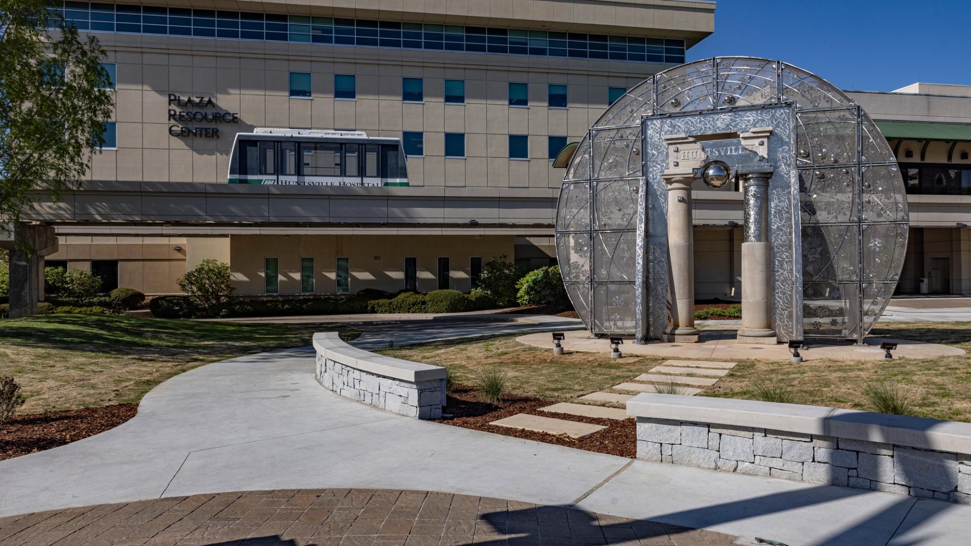 Huntsville unveils 'Moon Gate' sculpture at hospital | rocketcitynow.com