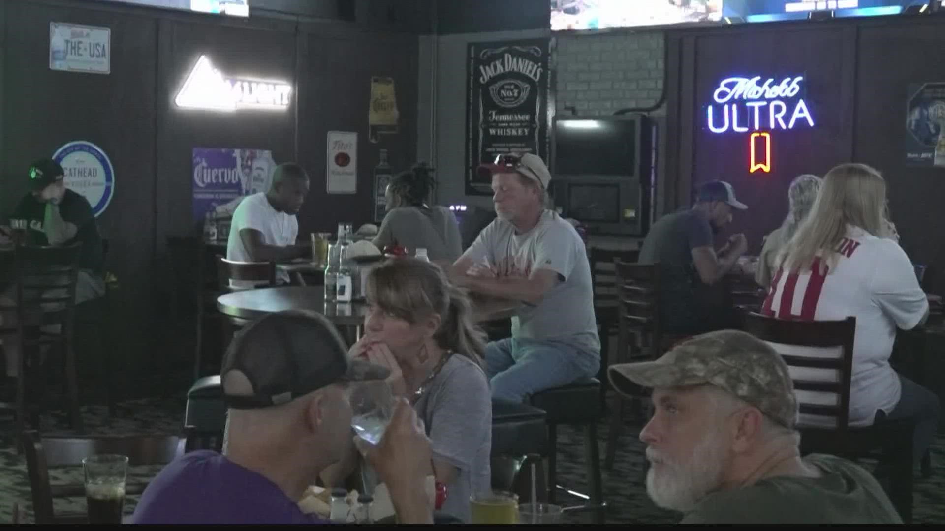 The End Zone sports bar has been preparing for football season since earlier this summer.
